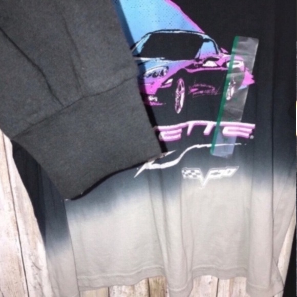 GM Corvette Ombré Long Sleeve Tee - Picture 5 of 6